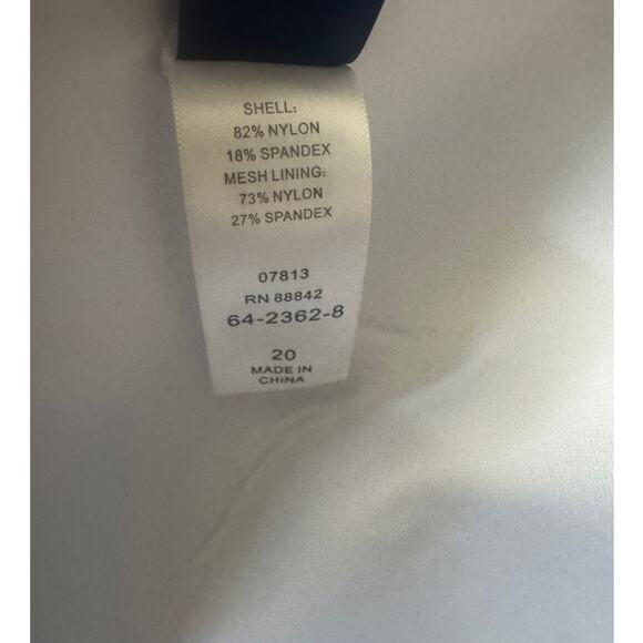 NWT Swimsuits For All | Blue Valentine Ruched Bandeau Bikini Top | Size 20 - Picture 7 of 10